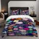 thumbnail image 1 of 3pcs Multicolor Synthetic Gemstone and Diamond Themed Bedding Set Duvet Cover and Pillowcase Set Soft and Comfortable for All Seasons, 1 of 5