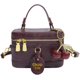 thumbnail image 1 of Bolso bandolera acolchada vintage marrón mujer pequeño neceser asa superior caja, 1 of 6