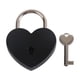 thumbnail image 2 of Amor en forma de corazón Candado Decoración Mini Pequeño Multicolor Mini Cerradura Cerradura en forma de corazón Cerradura de llave para el hogar negro, 2 of 5
