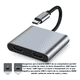 thumbnail image 2 of Adaptador hub tipo C 4 en 1 splitter HDMI dual 4K USB #2, 2 of 3