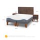 thumbnail image 3 of Cama Europea Alaska 2 Plaza Base Dividida, 3 of 9
