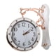 thumbnail image 1 of Reloj De Pared De Doble Cara Para Cumplea?os, Regalo, Sala De Estudio, Fiesta Al Aire Libre, Silencioso, Blanco, 1 of 5