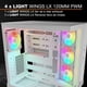 thumbnail image 4 of PC Case, ¡cállate! Base de luz 500 LX blanca con 4 alas de luz LX, 4 of 8