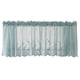 thumbnail image 1 of Cortina De Gasa Con Encaje Bordado Para Ventana, Cenefa Transparente, Color Azul, 130x41cm, 1 of 5