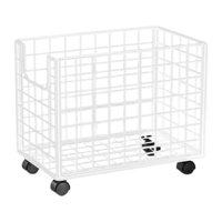 Bothyi - Cesta De Lavandería Fashion Rolling Laundry Hamper Para La Entrada De La Sala De Lavandería Inicio White