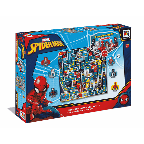 Juego de Mesa Persiguiendo Villanos - Spiderman