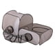 thumbnail image 5 of Juguete túnel para gatos, jaula interactiva para gatos de interior, centro de juegos plegable, resistente a arañazos, túnel de tienda 2 en 1 para perr S, 5 of 5