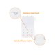 thumbnail image 4 of INSPIRE CHIC Extensiones de Gancho de Sujetador Ajustables Elásticas para Mujer 3 Filas 2 Piezas Blanco-1, 4 of 6