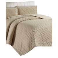 Tengfei - Cubrecama 2 Plazas De Lujo Extra Suave Con Relieves De Tufting