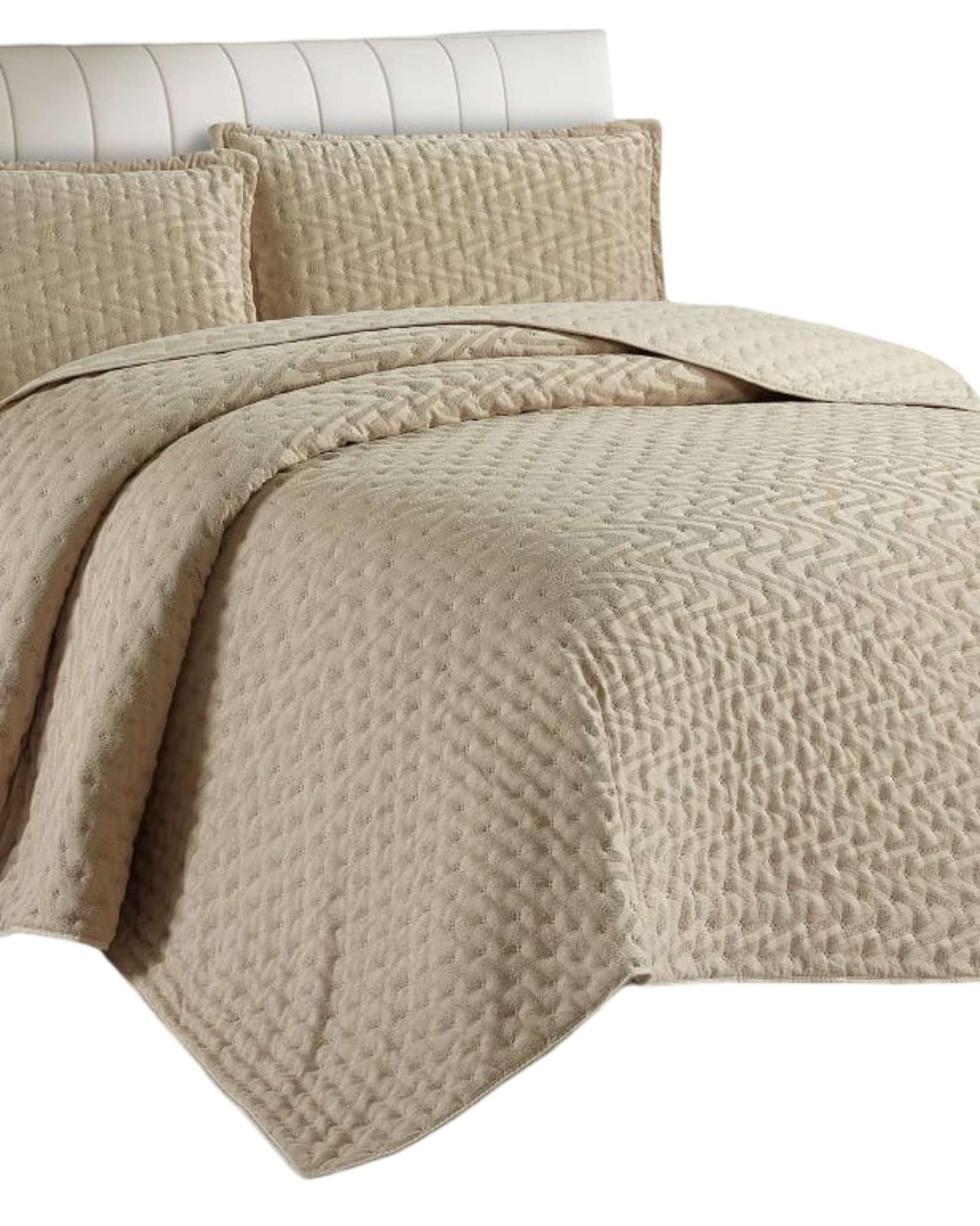 Tengfei - Cubrecama 2 Plazas De Lujo Extra Suave Con Relieves De Tufting