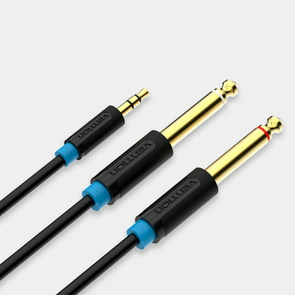 Cable de 3.5mm a Doble jack de 6.5mm 0.5M - Vention