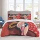 thumbnail image 1 of Wonder Woman Bedding Sets Cartoon Duvet Cover Lightweight 3 Piece Bet Sets for Kids Boys Girls, 1 of 5
