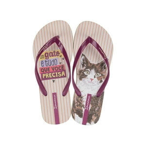 Sandalia Mujer Beige/Morado Love Pets Ipanema