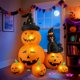 thumbnail image 4 of Linterna inflable de calabaza Halloween NovaFloat 1,8 m LED, 4 of 9