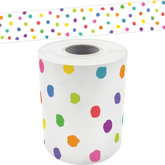 Cinta decorativa de borde con puntos – Teacher Created Resources – 15 m