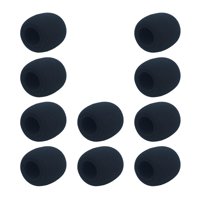 Magideal - 10 Uds L Cubierta De Micrófono De Esponja Parabrisas Cubierta De Auriculares Accesorios De Micrófono Reutilizable Buen Reemplazo Elástico Anti Ruido , 72Mm