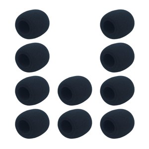 Magideal - 10 Uds L Cubierta De Micrófono De Esponja Parabrisas Cubierta De Auriculares Accesorios De Micrófono Reutilizable Buen Reemplazo Elástico Anti Ruido , 72Mm