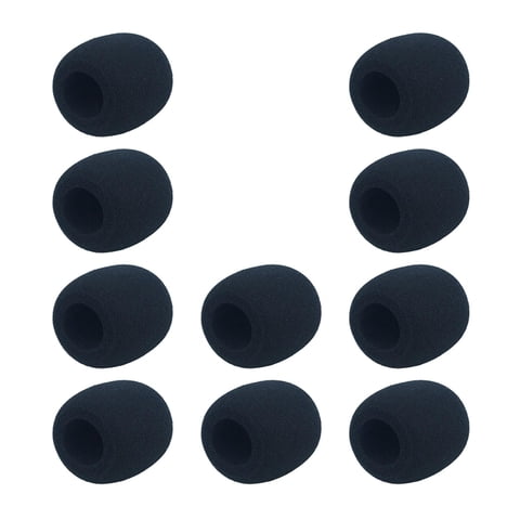 Magideal - 10 Uds L Cubierta De Micrófono De Esponja Parabrisas Cubierta De Auriculares Accesorios De Micrófono Reutilizable Buen Reemplazo Elástico Anti Ruido , 72Mm