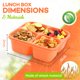 thumbnail image 2 of Lonchera RUENVUE 4-Pack con 4 Compartimentos Libre de BPA, 2 of 7
