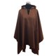 thumbnail image 1 of Poncho Soft Capucha 100% Lana- Largo - Café, 1 of 4