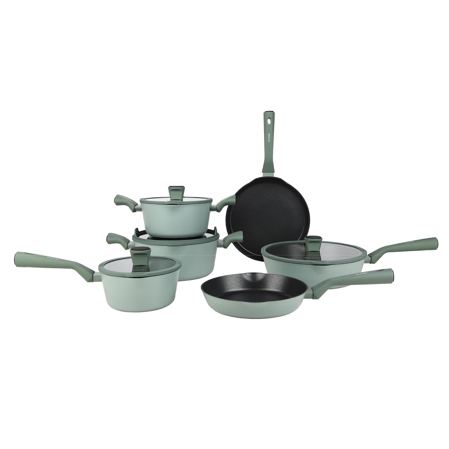 Batería De Cocina Antiadherente Lucca 10 Pcs Simplit