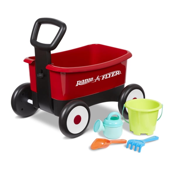 Wagon Radio Flyer My 1st con herramientas de playa y jardín de 1 a 4 años