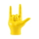 thumbnail image 1 of Modern Love You Finger Gesture Estatua Estatuilla Rock Mano Escultura Arte Trabajo Artesanía Música Gesto Figura para decoración de oficina Ornamento , AMARILLO, 1 of 5
