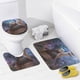thumbnail image 4 of Batalla De Dos Ciudades theme 4 piece Shower Curtain Set With Rugs Waterproof Bathroom Decor Set Includes Bath Mat U shaped Rug Toilet Lid Cover And Curtain With Hooks, 4 of 6