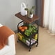 thumbnail image 3 of Carrito de Almacenamiento de 3 Niveles para Hogar y Oficina Negro 50kg, 3 of 4