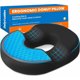 thumbnail image 1 of Donut Pillow Cooling Gel Memory Foam Cushion, Large, Black, 1 of 3