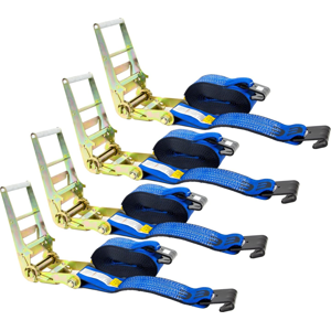 Genérico - Set 4 Un. Eslinga 4,5 Mts, Carga Máxima 350 Kg. Con Rachet