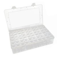 Bothyi - Organizador De Cuentas, Contenedores De Almacenamiento De Cuentas Con Tapas Para Decoración De Uñas, Joyas, 60 Botellas Redondas