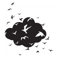 Rienda Libre Graphics - Decomural Birds Clouds Ws-44248
