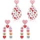 thumbnail image 1 of 2 pares de aretes de San Valentín, 2 estilos de acrílico con forma de corazón, colgantes con mensaje, conversación, estampado de gota de agua, regalo de joyería para novia, suministros para fiestas., 1 of 7