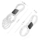 thumbnail image 2 of Llavero Idakekiy Quick Release Spring con 4 llaveros, color blanco, 2 of 6