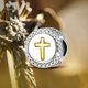 thumbnail image 5 of Abalorios Charm Vito Cruz de Plata Esterlina y Oro para Pandora, 5 of 9
