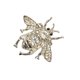 thumbnail image 2 of Moda Mujeres Hombres Cristal Miel Abeja Broche Pin Insectos Pin Joyería Plata, 2 of 3