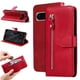 thumbnail image 3 of Funda con Cremallera para Google Pixel 8 Pro, Carcasa Cartera de Cuero PU con Soporte y Tarjetero, 3 of 6