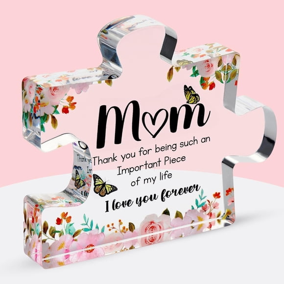 Regalo de acrílico en forma de pieza de rompecabezas VELENTI para mamá, recuerdo