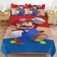 thumbnail image 1 of Super Mario Bed Duvet Cover Microfiber Bedding Sets 3D Printed Lightweight 3 Piece Comforter Sets for Kids Boys Girls, 1 of 5