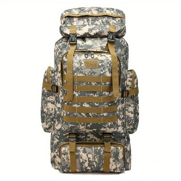Military Tactical Backpack, Large Capacity Outdoor Hikingbag, Camouflage Backpack For Camping Traveling