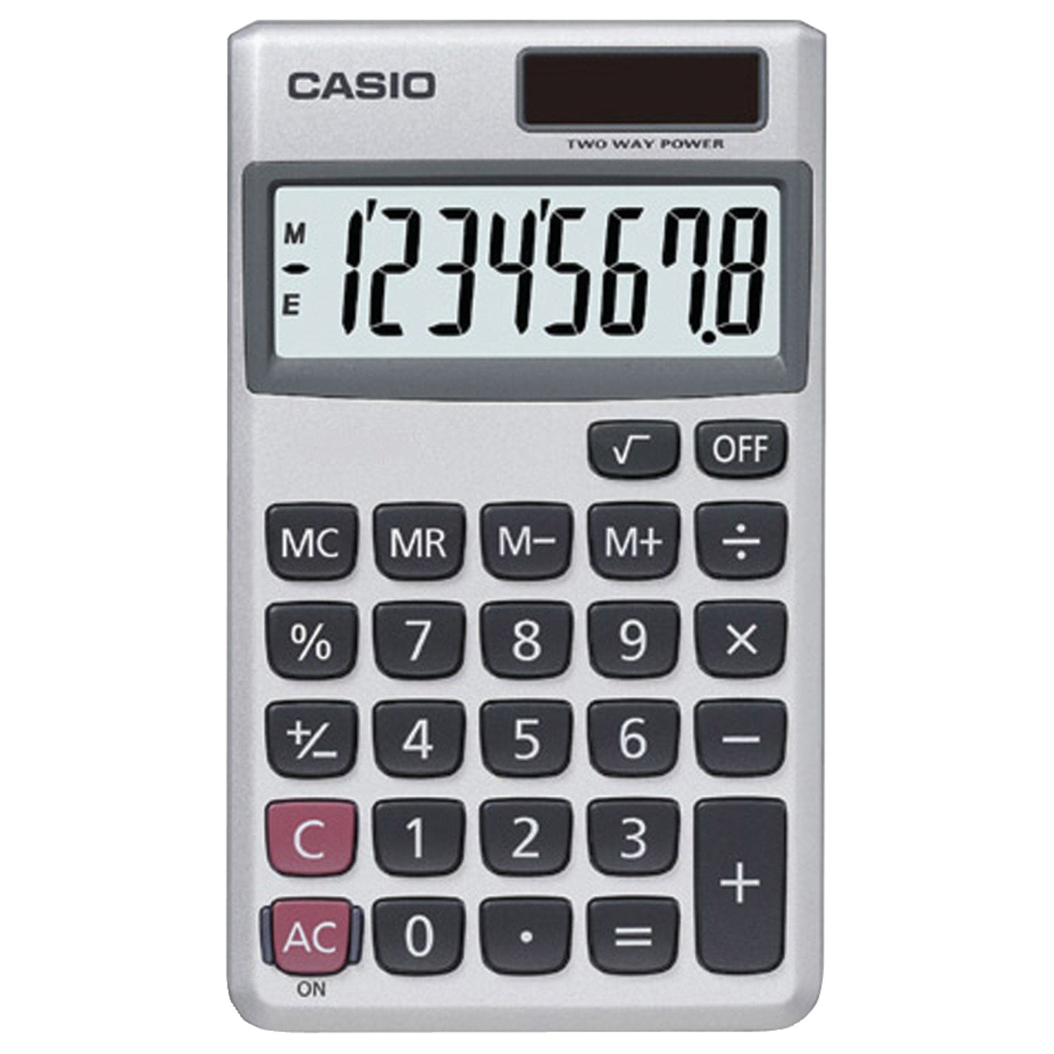 Calculadora Casio Inc. Sl-300sv Con Pantalla De 8 Dígitos Alimentada Por Energía Solar