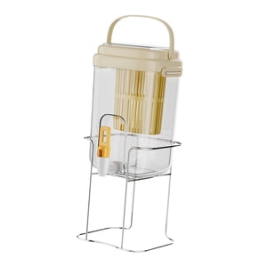 Magideal - Dispensador De Bebidas Del Refrigerador Jarra De Agua Fría Jarra De Cerveza Fría Portátil Equipada Para La Mesa De La Cocina Del Refrigerador De Jugo Amarillo