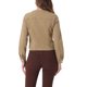 thumbnail image 3 of INSPIRE CHIC Chaqueta Vaquera Recortada de Manga Larga sin Cuello con Botones para Mujer de Regreso a Clases Khaki M, 3 of 6