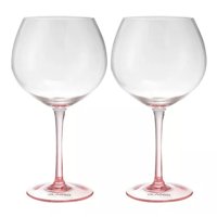 Set 2 Copas Aperitivo Cristal Rosa 640Ml Cocktail Glasso