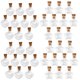 thumbnail image 1 of 40 Piezas Corazón Forma De Estrella Deseo Vacío Mensaje De Corcho Claro Botellas De Vidrio Viales, 1 of 4