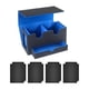 thumbnail image 2 of Caja Para Baraja De Cartas, Funda Protectora De Piel Sintética Con Cajón, Interior, Color Azul, 2 of 5