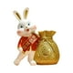 thumbnail image 2 of Florero De Resina Estatua De Conejo Florero En Forma De Bolsa De Dinero Para La Decoración De La Boda Rojo, 2 of 3
