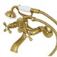 thumbnail image 1 of Grifo Kingston Brass KS265SB para tina, montaje en pared, con ducha manual, 1 of 9