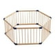 thumbnail image 1 of Corral portátil de madera hexagonal para niños, 1 of 4
